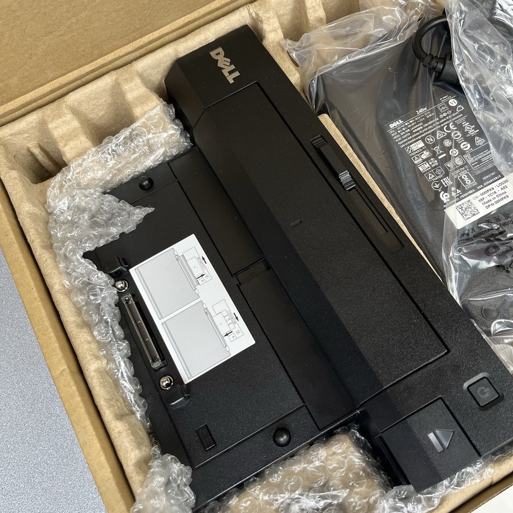 Dell PR02X E-Port Plus Dock Replicator Station with Power Adapter