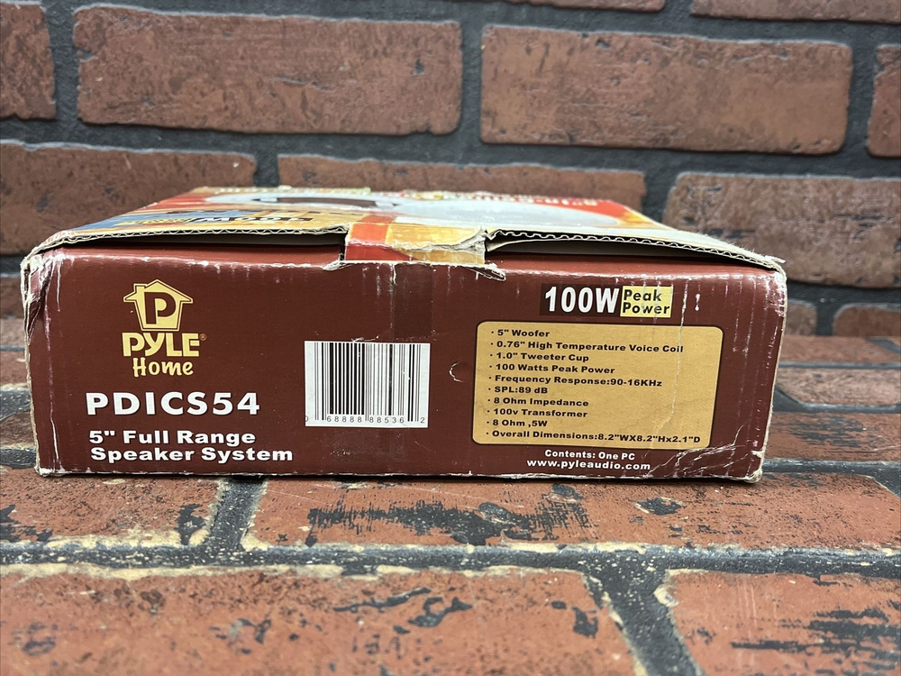 Pyle Ceiling Speaker 5" Full Range Woofer Speaker System 100 Volt