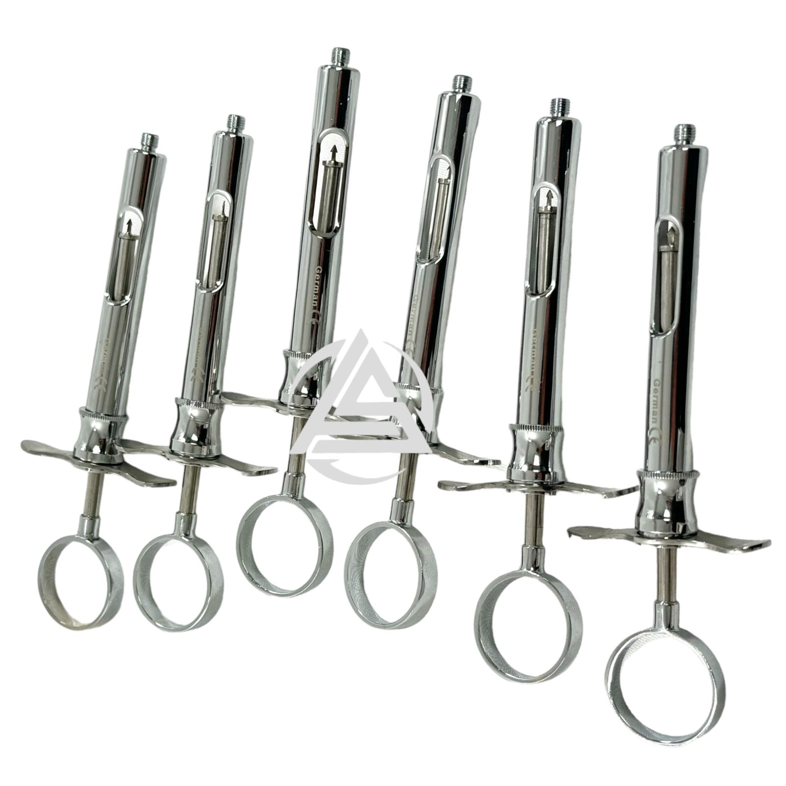 6 German Dental Anesthetic Syringe Self-Aspirating 1.8CC-Dental Instruments-A+