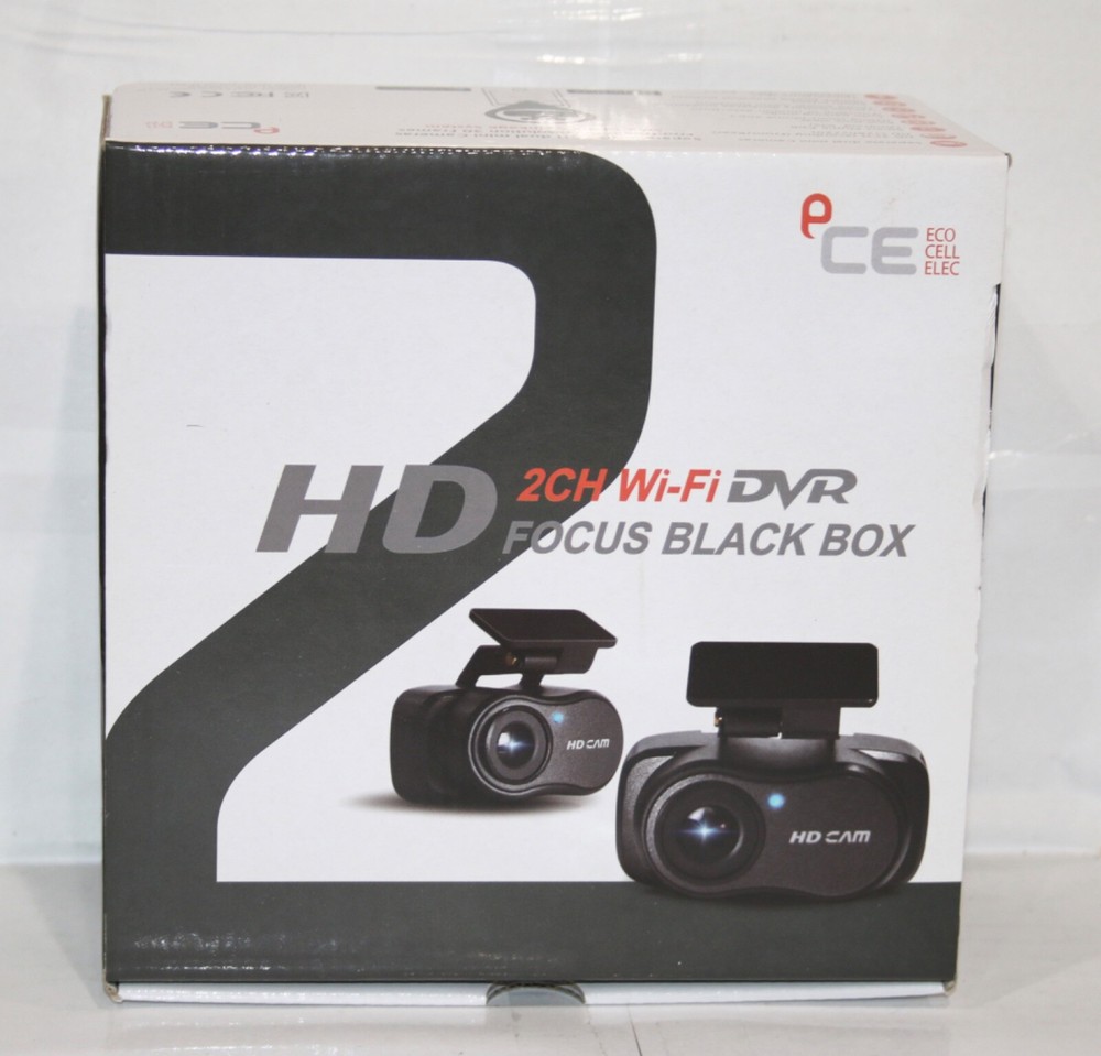 E-Focus eCell 2CH Night Vision Dash Cam w/Separate Main Device & Smartphone Link