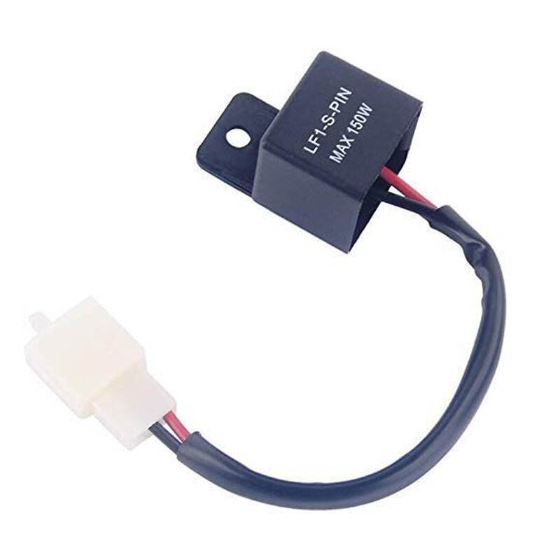 LED Flasher Relay 2 Pin Plug For Kawasaki Turn Signal Flash Controller Blink