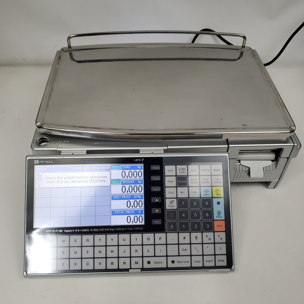 Ishida Uni-7 Computing Retail Scale with Printer
