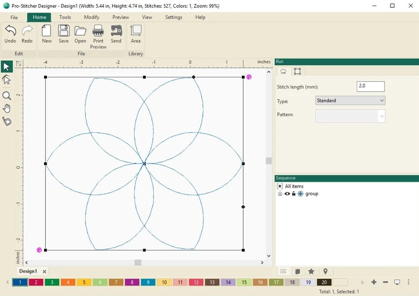 Pro-Stitcher Designer Design Software for Creatiing Longarm Quilting Files