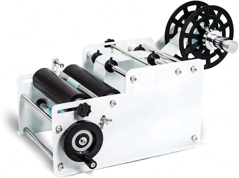 MT30 Manual Labeling Machine Ideal for Round Bottles Precise Label Application
