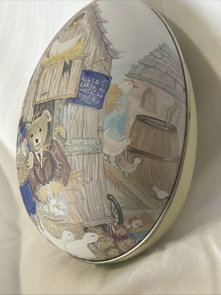 Rare OSCAR & BERTIE Easter Theme Bear Tin Adorable