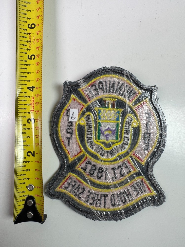 Winnipeg Fire Canada Patch W6B
