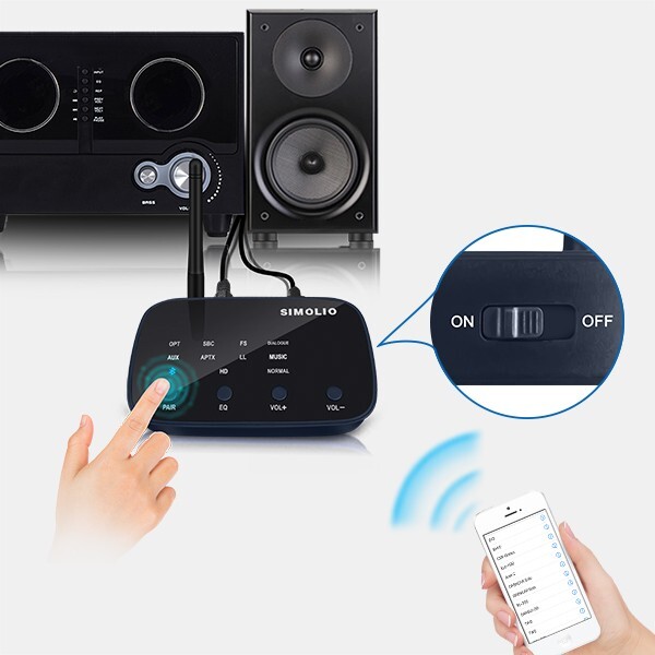 SIMOLIO Long Range Bluetooth Receiver Audioreceivers & video receivers for Home