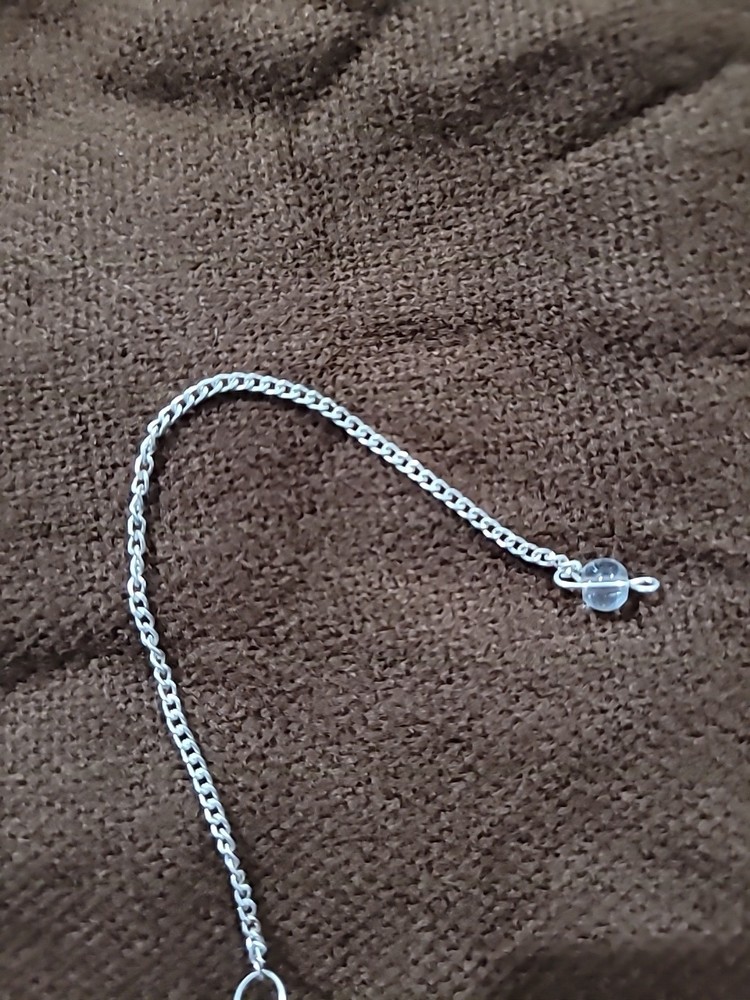 Clear Quartz, White Quartz Faceted Cone Crystal Dowsing Pendulum Divination Tool