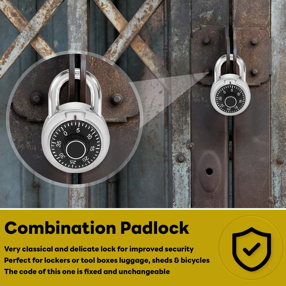 Master Coded Lock 50mm With Round Fixed Combination Padlock G9R44203