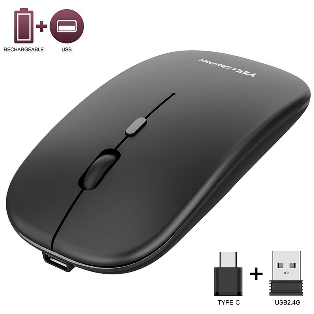 MacBook Mouse,Wireless Mouse Dual Mode 2.4G USB C for Mac and All Type C Devices