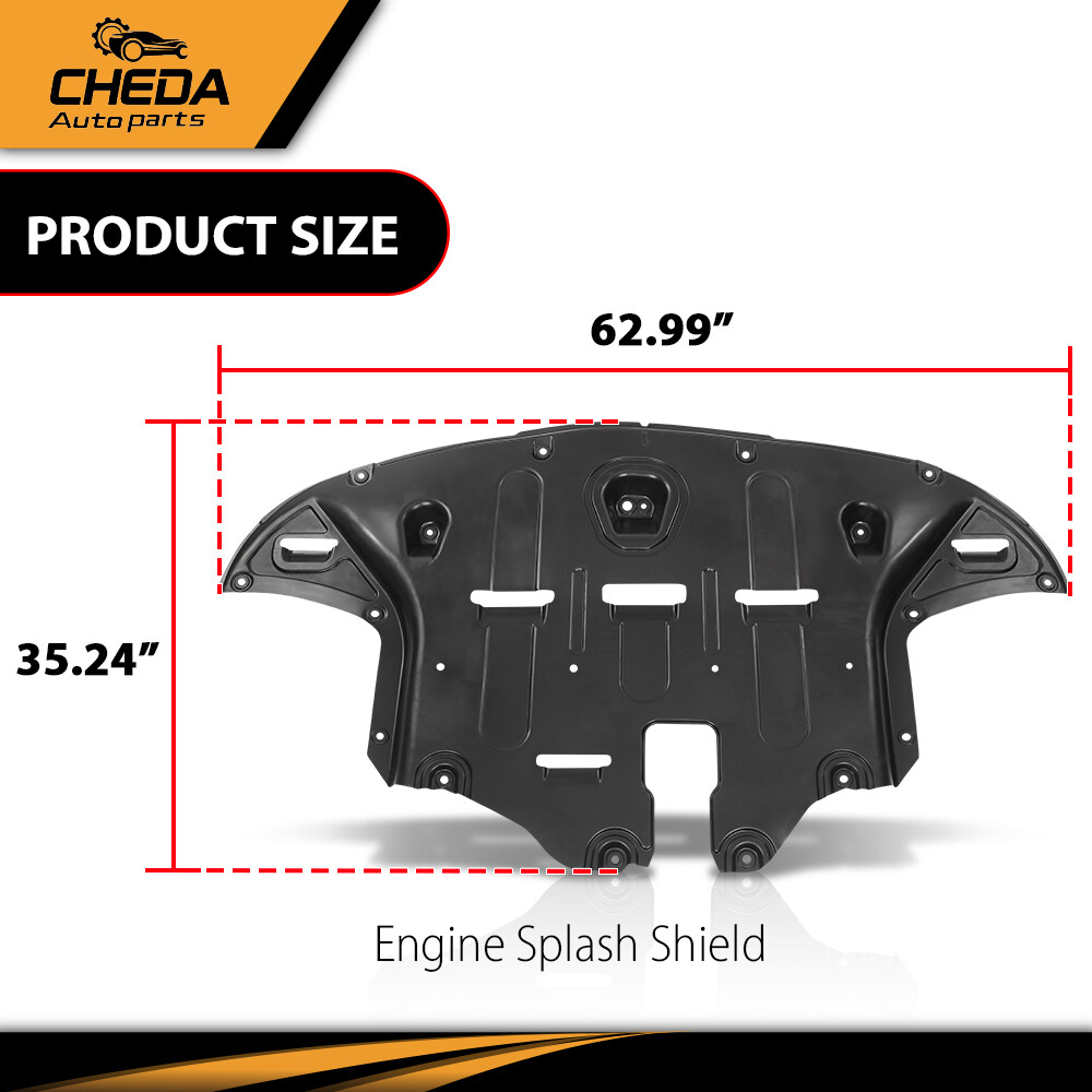 Fit For Hyundai Tucson 2016-2021 Front Engine Splash Shields Under Cover Black