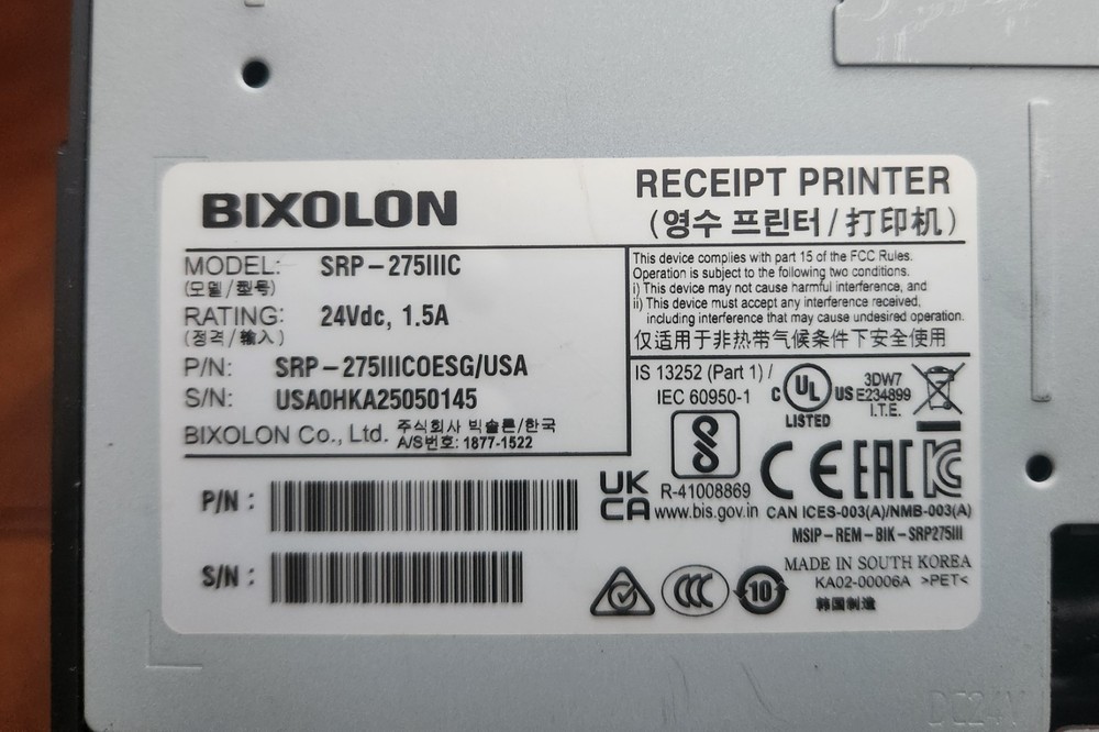 Bixolon POS Printer SRP-275IIIC