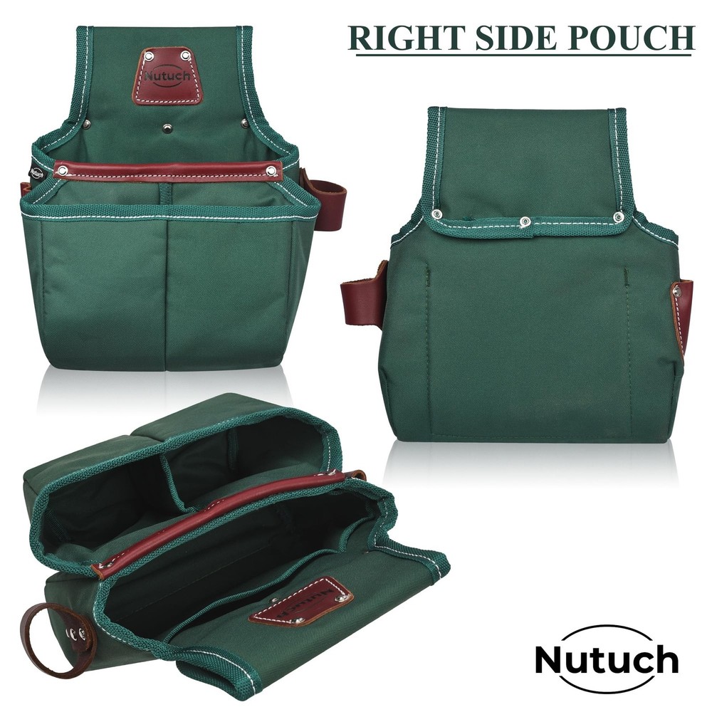 NUTUCH Nylon and Leather Tool Belt | Nylon Tool Pouch | Carpenter | Construct...