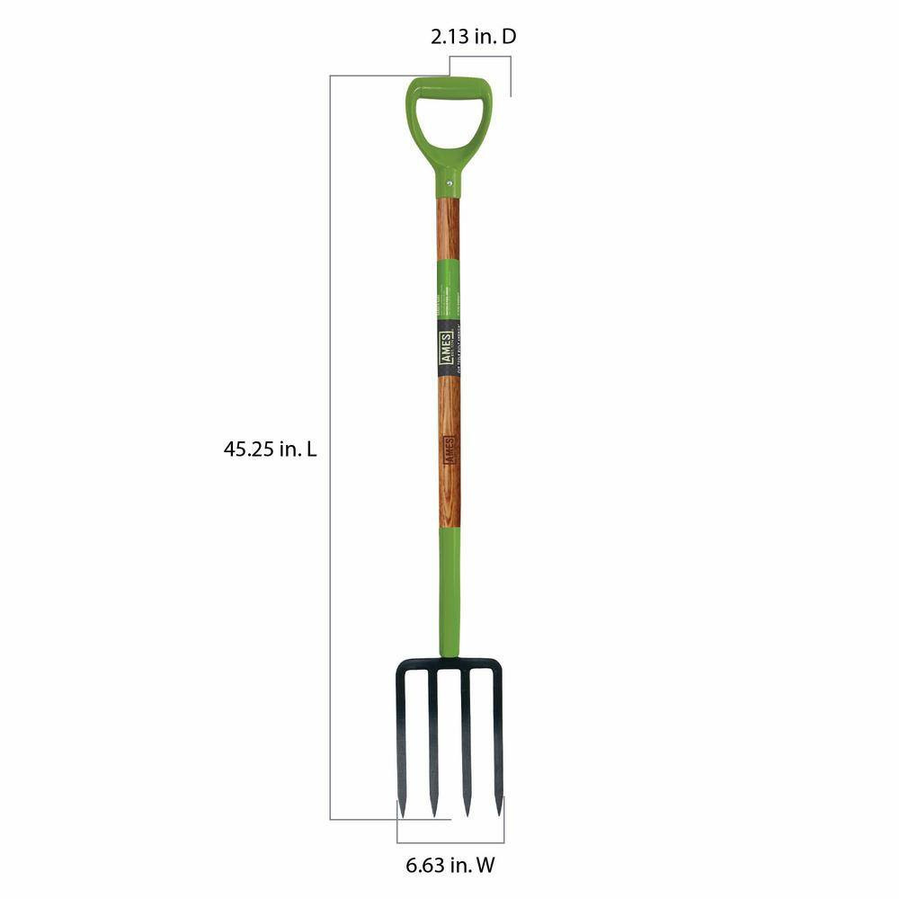 Ames 4 Tine Forged Spading Fork