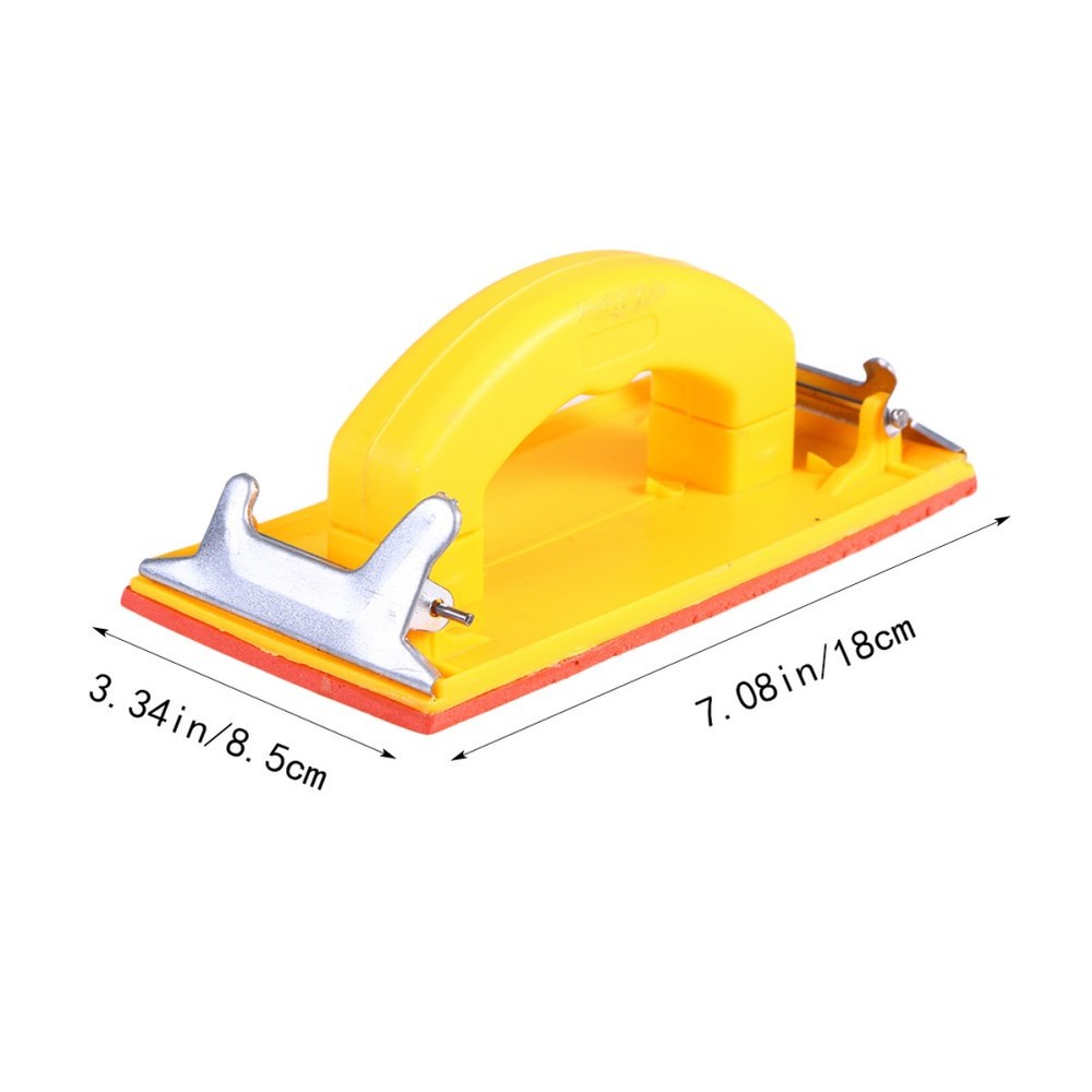 Decking Sanding Tool Mini Hand Block Sandpaper Holder for Wall with Handle
