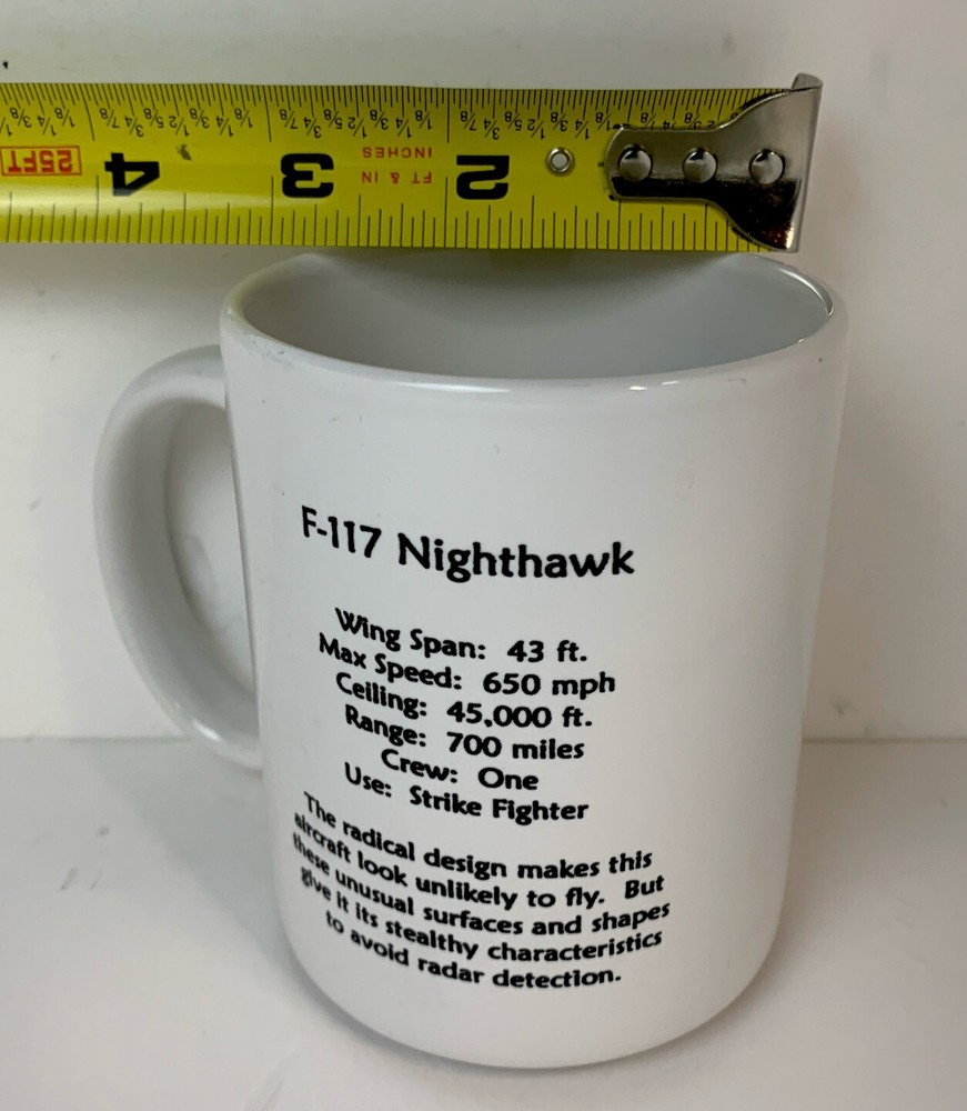 F-117 Nighthawk 8oz Born Aviation Mug