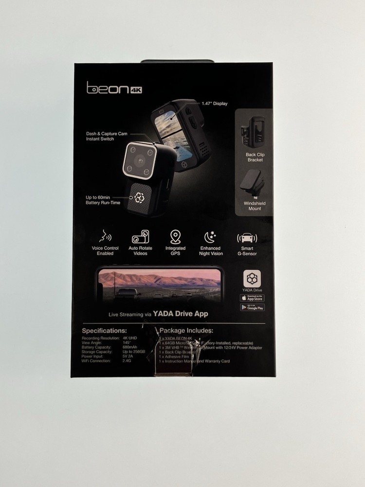 YADA Beon 4K UHD DASH & CAPTURE CAM Camera