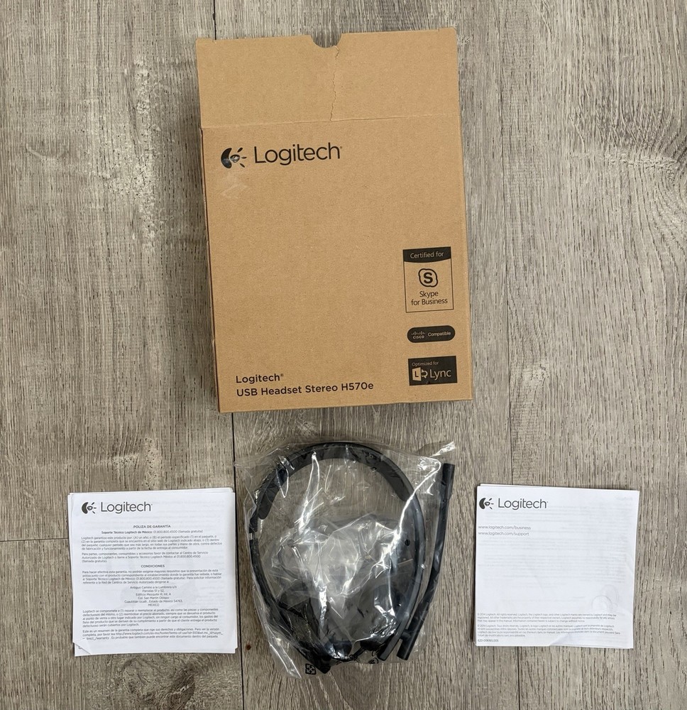 Logitech H570e Mono Black Monaural Over-the-Head Wired Headsets