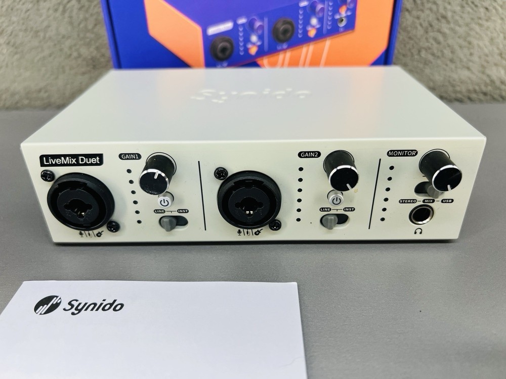 Synido LiveMix Duet Audio Interface Grey