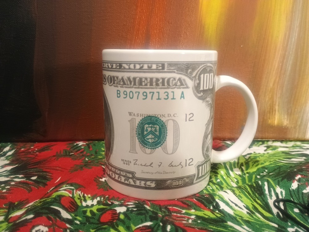 1990 100 Dollar Bill Funny Coffee Mug