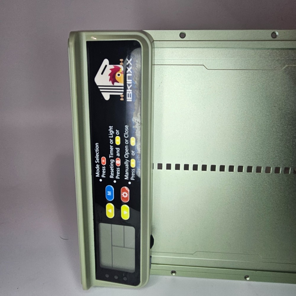 Ibkinxx Automatic Solar Powered Chicken Coop Door 4 Modes, Timer & Light Sensor