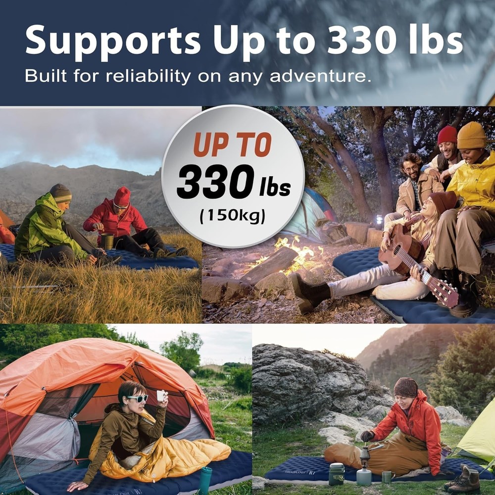 Lightweight Camping Pad with Leakproof Design – Spacious & Comfortable Sleep Aid
