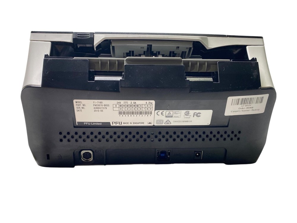 Fujitsu fi-7160 (B055) High-Speed Sheet-Fed Document Scanner – CCD Sensor