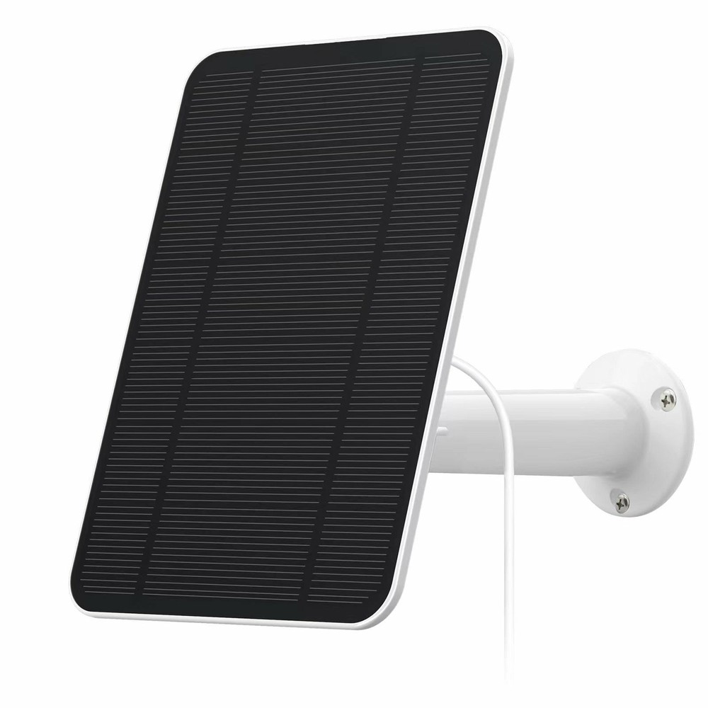 4W 5W Solar Panel Charging for Eufy Ring Reolink Battery Camera Micro USB&USB-C