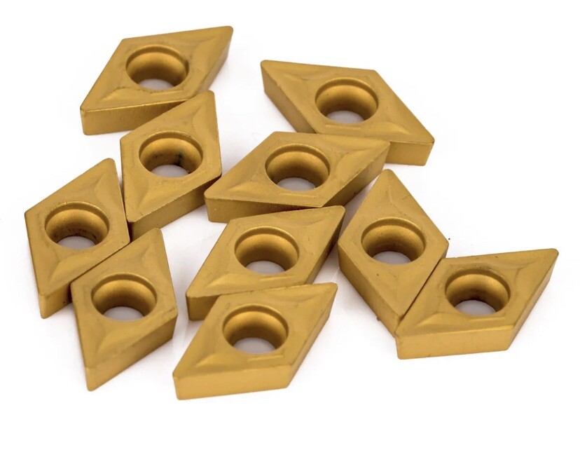 50Pcs DCMT070204 CK251 Carbide Inserts For Lathe Turning Tool Boring Bar Cutter