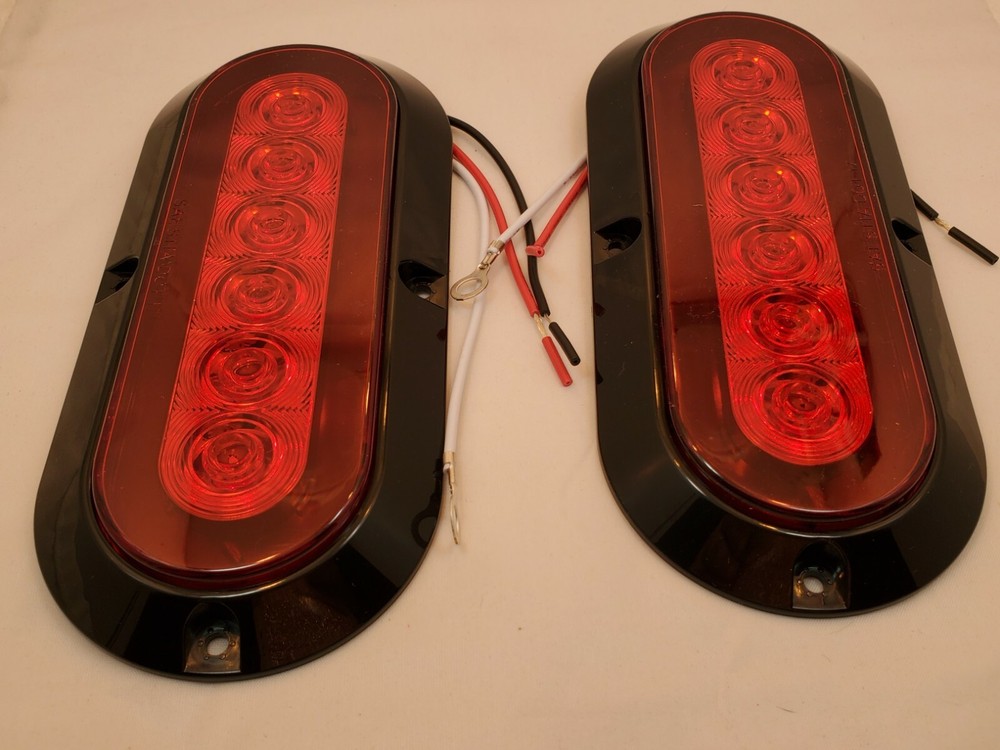 2 X 6" SURFACE MOUNT LED TAIL LIGHTS LED SUPER BRIGHT