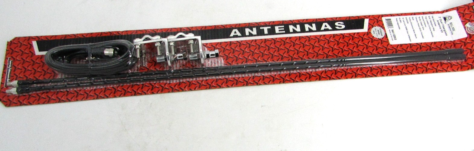 ProComm HSD995-3B Dual 3' CB Antenna 3-Way Mount Cable Kit 750W Fiberglass Black