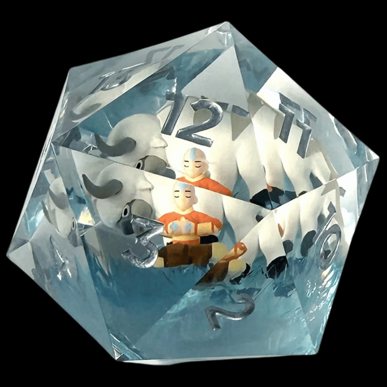 Avatar Aang & Appa 55mm D20 Spindown Sirius Dice for D&D