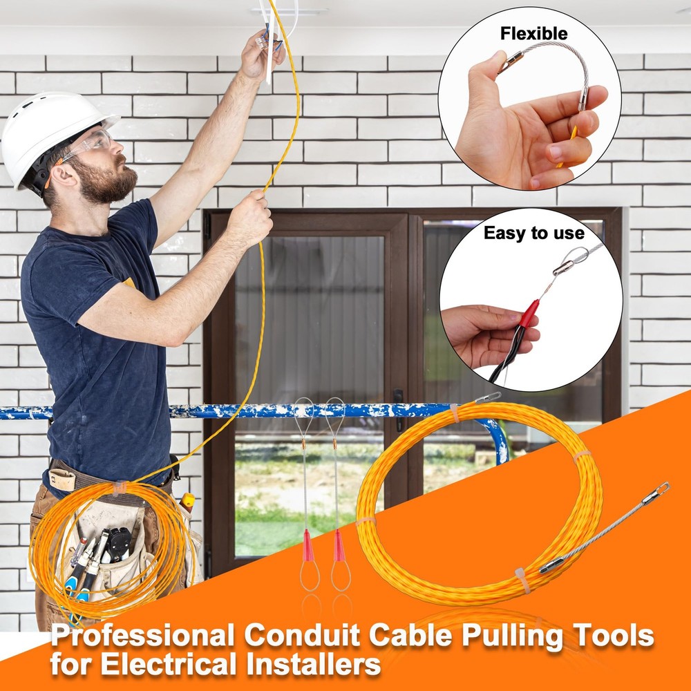 Electrical Fish Tape 10m | 3.0 mm Wire Puller | Yellow