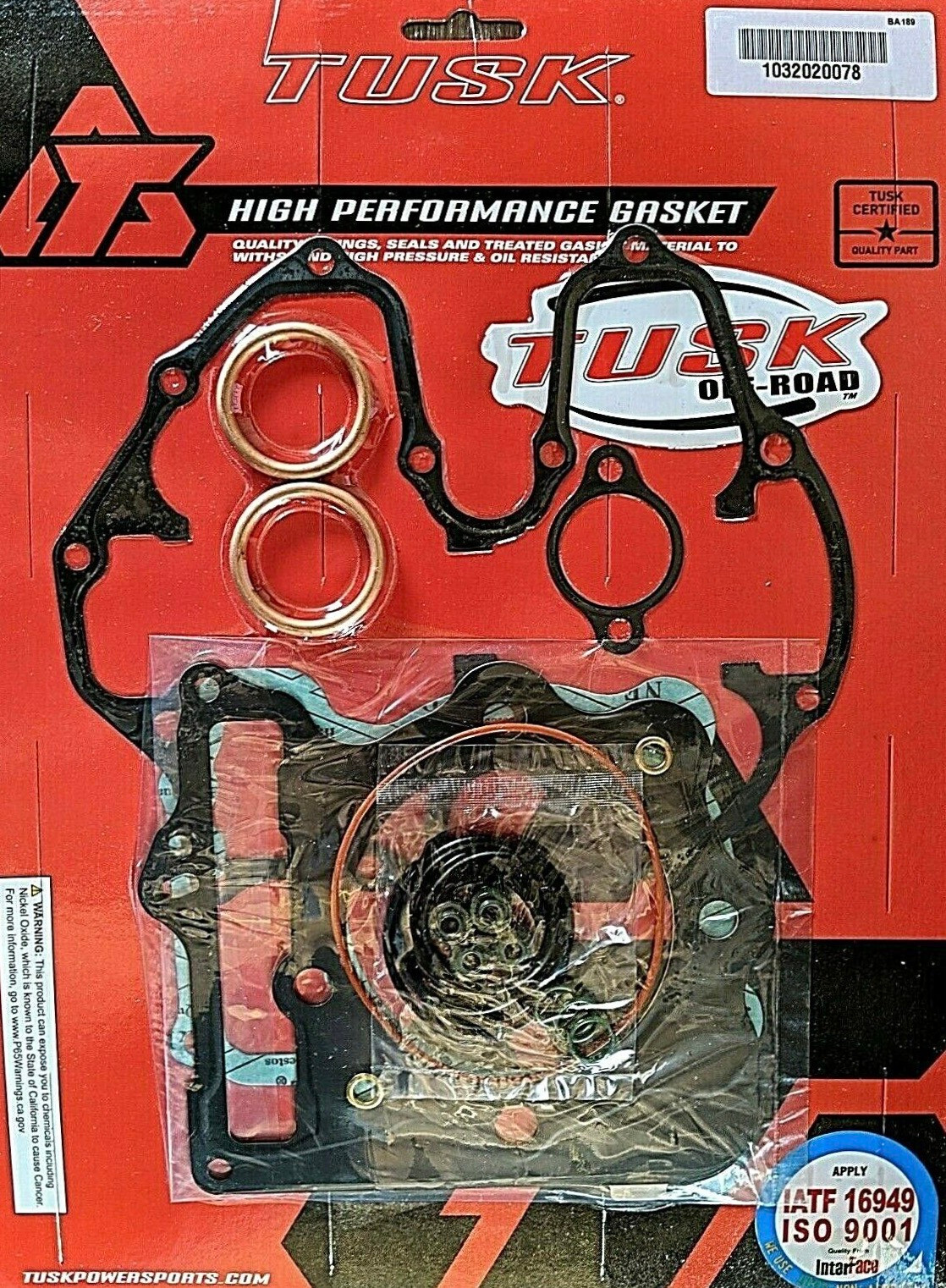 Tusk Top End Gasket Kit for Honda TRX400EX Head Base Seals 2003 2004 2005 400EX