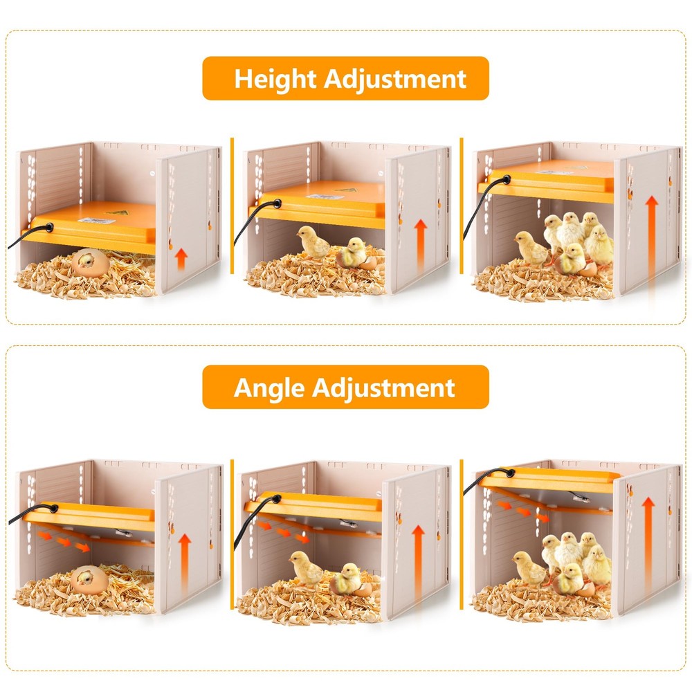 Chick Brooder, Chicken Brooder Heating Plate for Chicks with Adjustable Beige