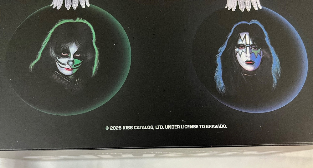 KISS Ornament Box Set - 4 ornaments Solo Albums artwork NEW Ace Peter Gene Paul