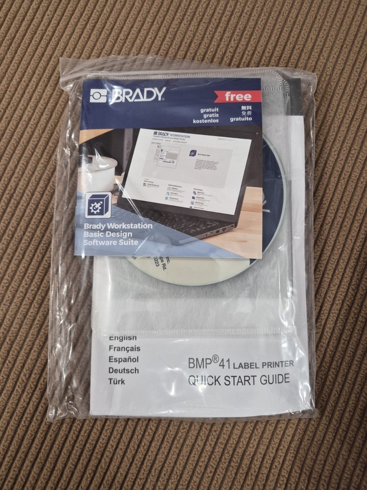 Brady BMP41 Handheld Industrial Label Printer with Hard Case. Slightly Used
