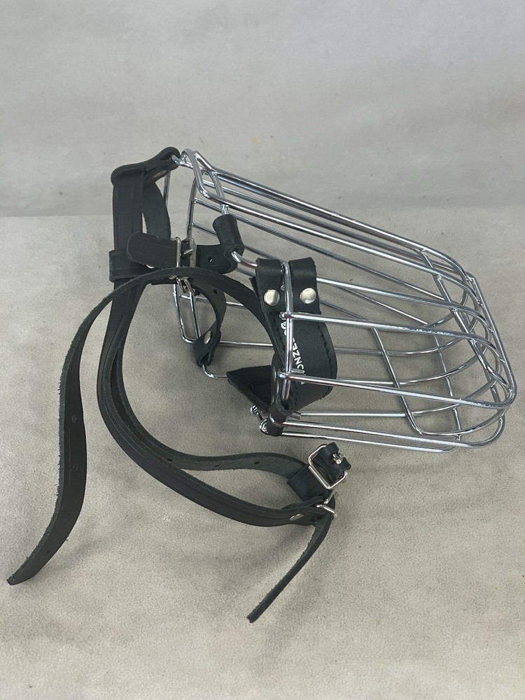 Bronzedog wire basket muzzle designed for large dog breeds