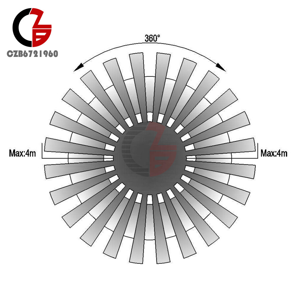 AC220-240V PIR Motion Sensor Detection Embedded Rotary Sensor 360° Motion Sensor