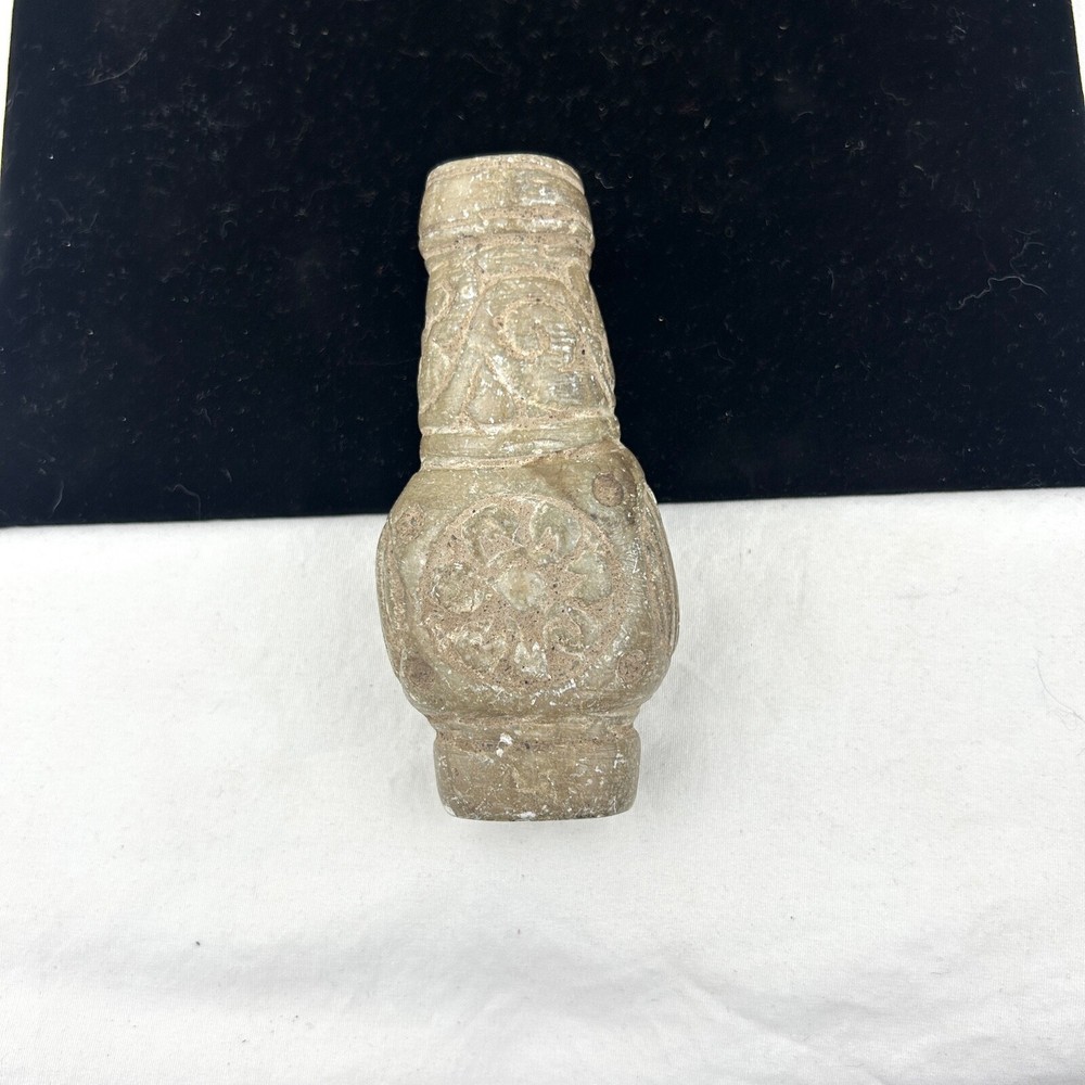 Ancient Indus Valley Stone Carved Bottle or Vase