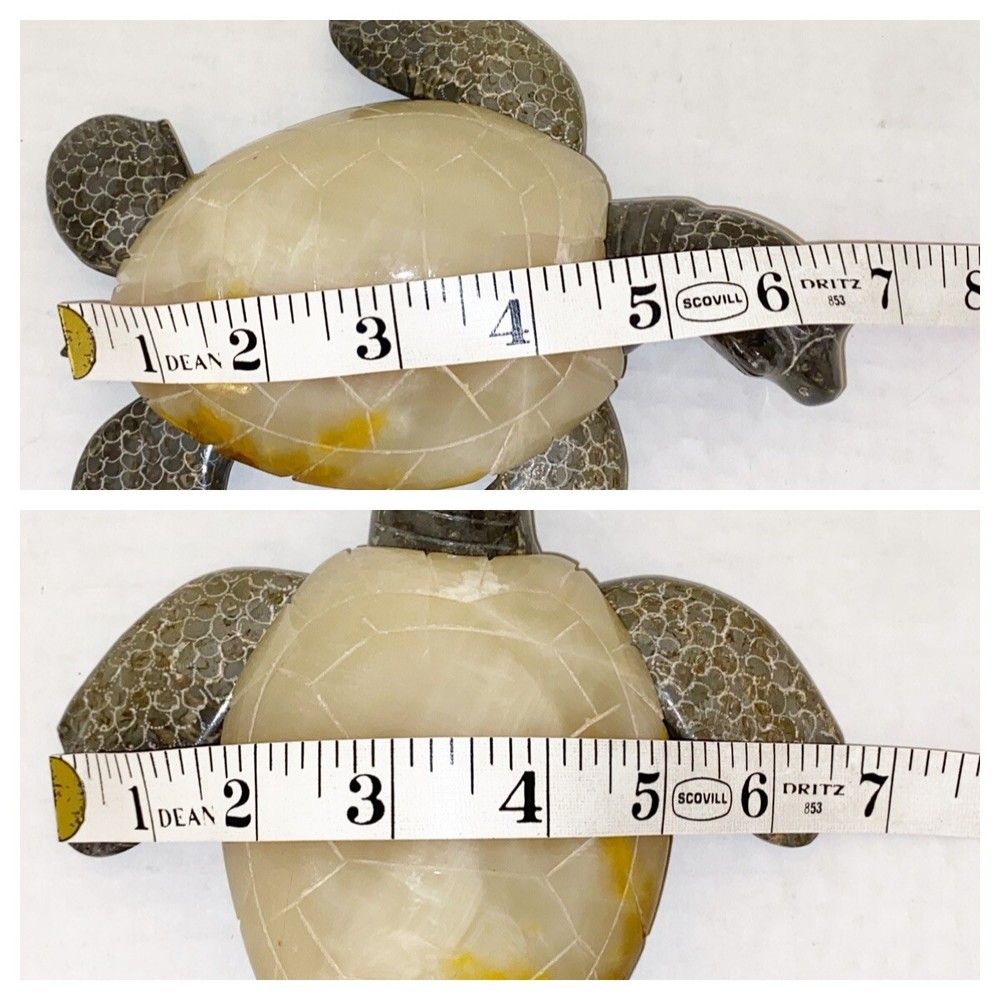 Marble Turtle Figurine