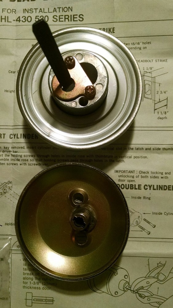 NIB! Lawrence Cylindrical Deadbolt LH560 SFIC Less Core 32D