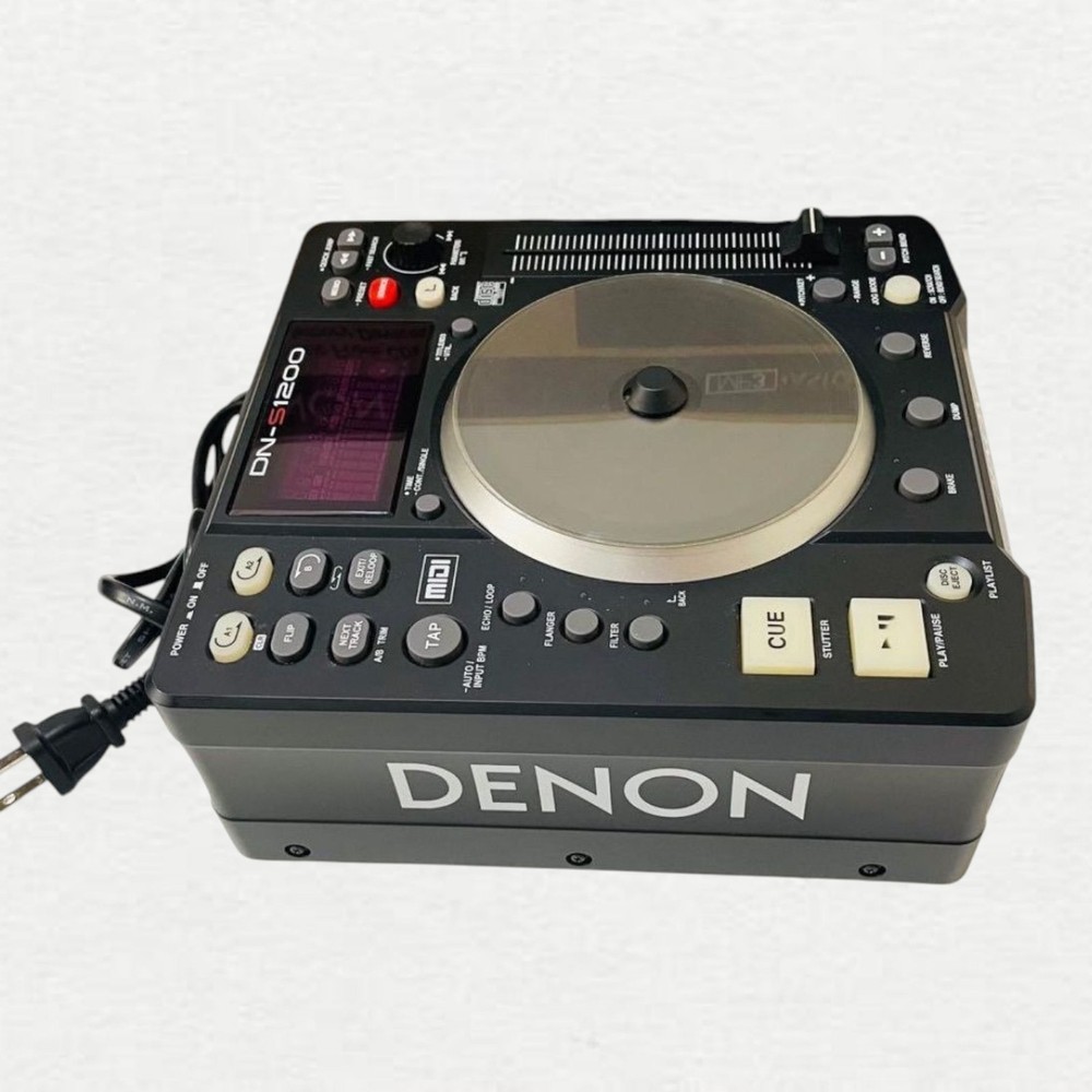 DENON DN-S1200 Digital DJ Turntable Controller Portable Plastic Direct Drive