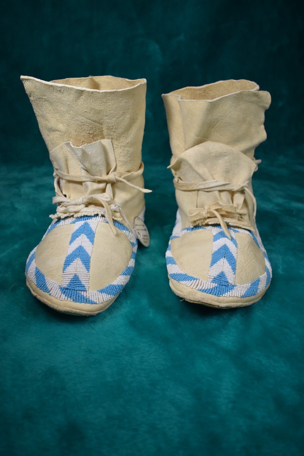 Wind River Shoshone Moccasins, Hard Soles, Hand Made USA, NEVER WORN