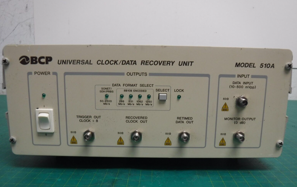 BCP 510A Universal Clock / Data Recovery Unit
