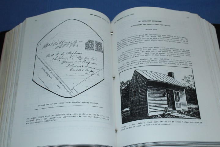 Way Markings Virginia Postal History Journal 4" binder 1984 2009 BlueLakeStamps