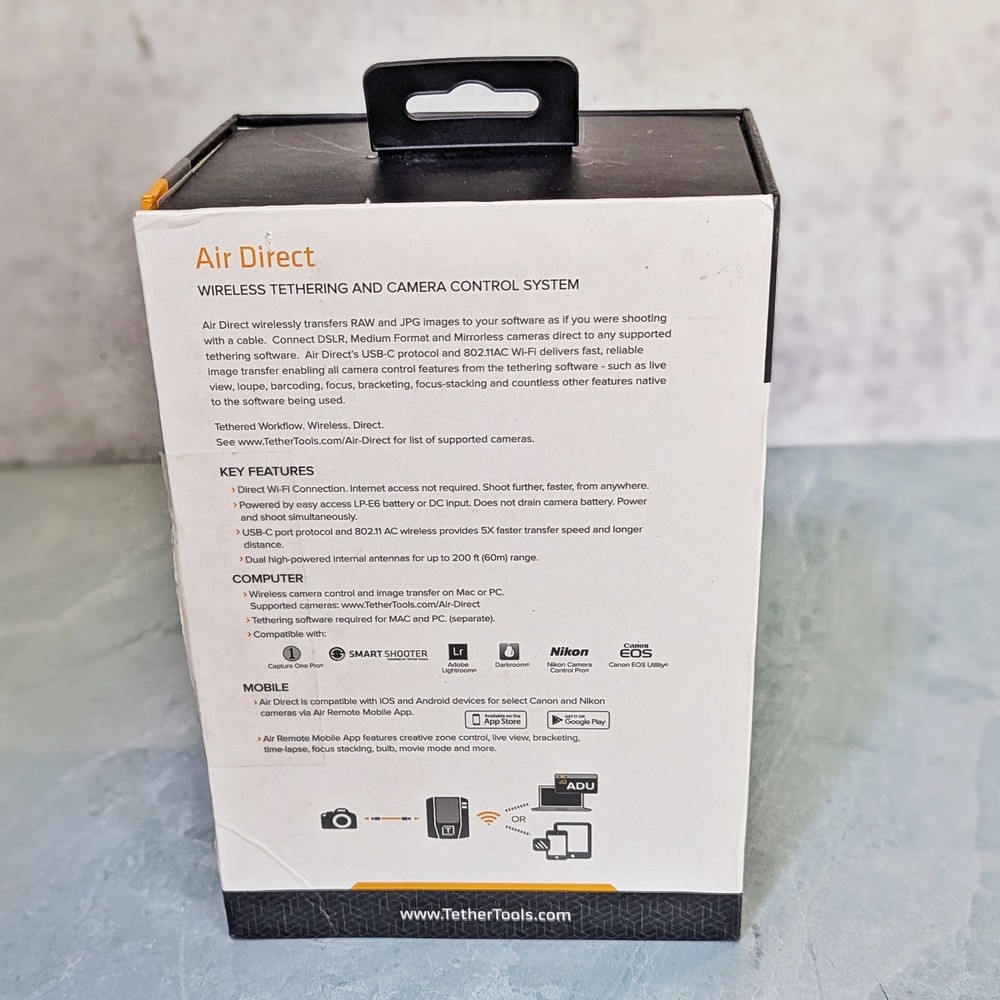 Tether Tools AD7 Air Direct Wireless Camera Tethering System - Complete TESTED