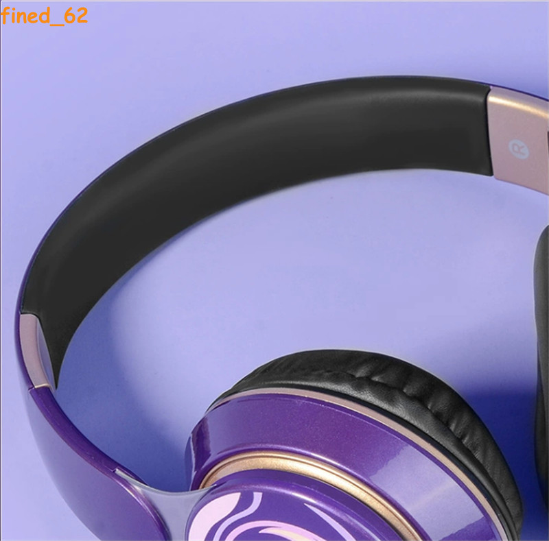 Genshin Impact Raiden Shogun Wireless Bluetooth Headset Foldable Headphones Gift