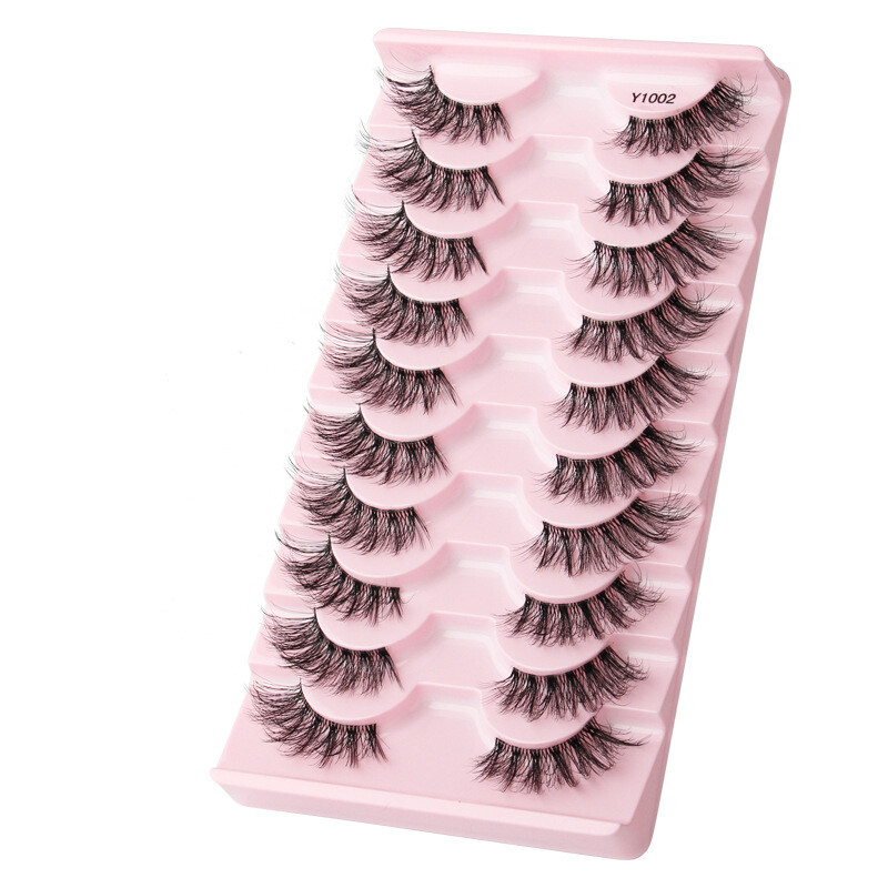 Eyelash Extension Reusable Half Eyelashes Segmented False Eyelashes 10Pairs✔