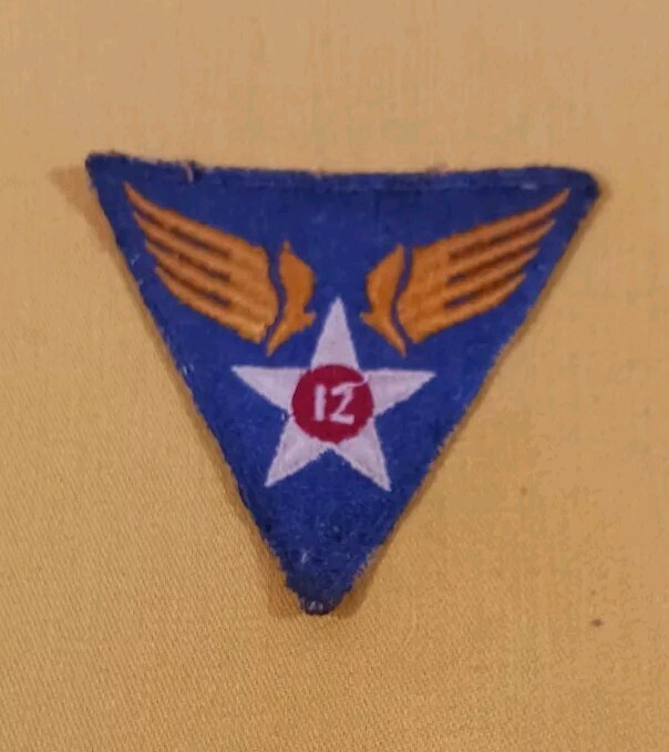 Vintage WWll Original12th USAAF Felt Patch